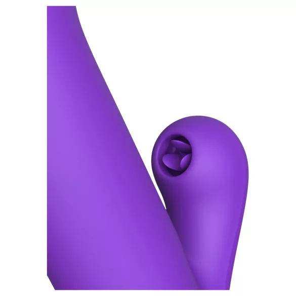Fantasy For Her - 2-in-1 thrusting vibrator and clitoral stimulator (purple)