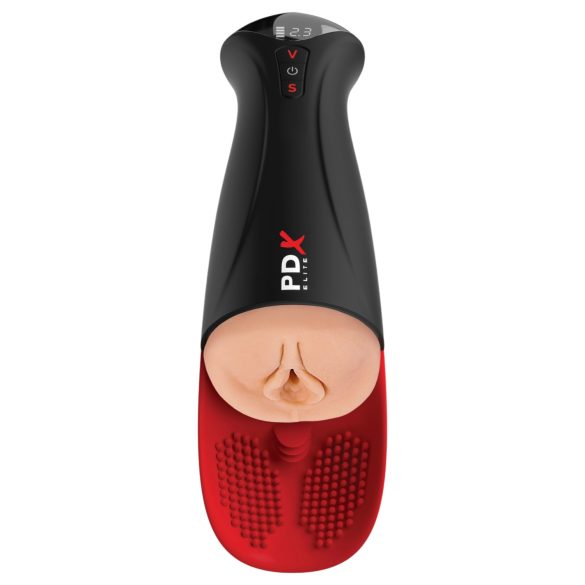 PDX Elite Fuck-O-Mat Pro XL - Vibrating Suction Stroker (Black)