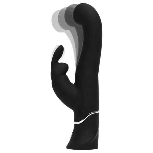 Happyrabbit Rechargeable G-spot - Black Thrusting Rabbit Vibrator