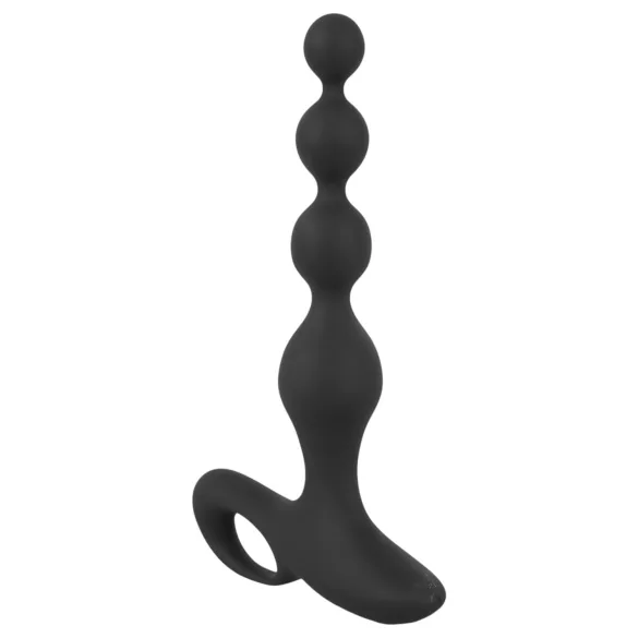 Black Velvet - Beaded Anal Vibrator (Black)
