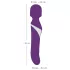 Javida Wand & Pearl - 2-in-1 Massaging Vibrator (Purple)