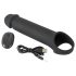 Rebel - Wireless Vibrating Penis Sleeve with Radio Function (Black)