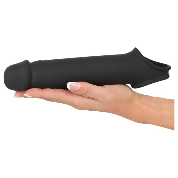 Rebel - Wireless Vibrating Penis Sleeve with Radio Function (Black)