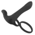 Black Velvets - Rechargeable 2‑in‑1 Vibrator and Cock Ring (Black)