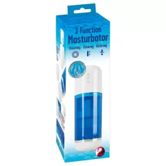   You2Toys - rechargeable rotating & thrusting masturbator (blue/white)