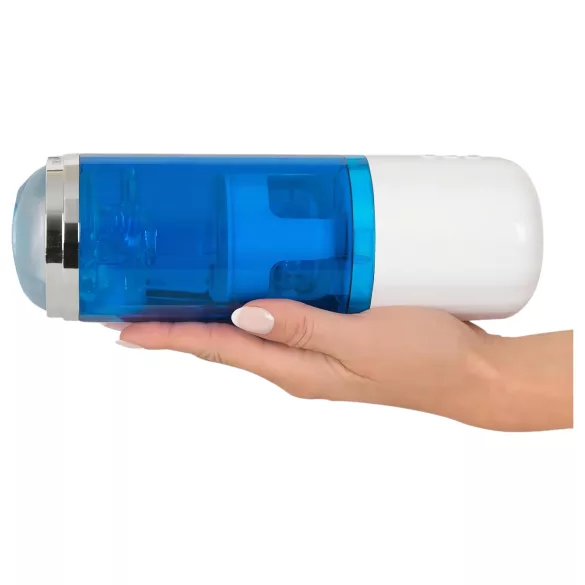 You2Toys - Rechargeable Rotating-Thrusting Masturbator (Blue-White)