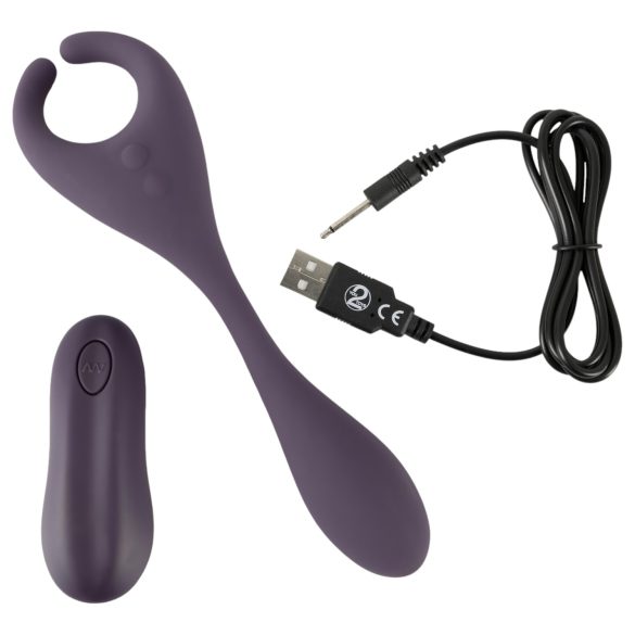 Couples Choice - Rechargeable Dual Motor Vibrator with Radio (Purple)