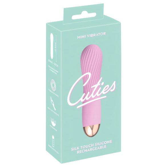 Cuties Mini - Rechargeable, Waterproof Spiral Vibrator (Pink)