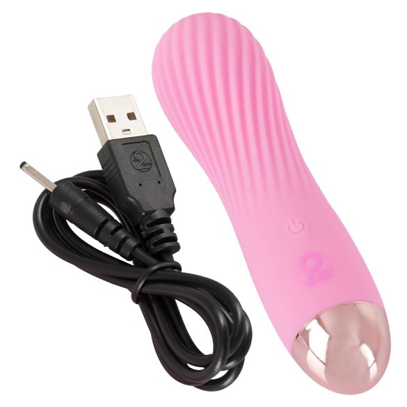 Cuties Mini - Rechargeable, Waterproof Spiral Vibrator (Pink)