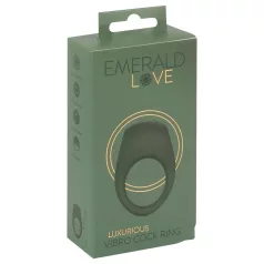   Emerald Love - Rechargeable, Waterproof Vibrating Ring (Green)
