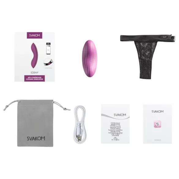 Svakom Edeny - App-controlled knicker vibrator (purple)