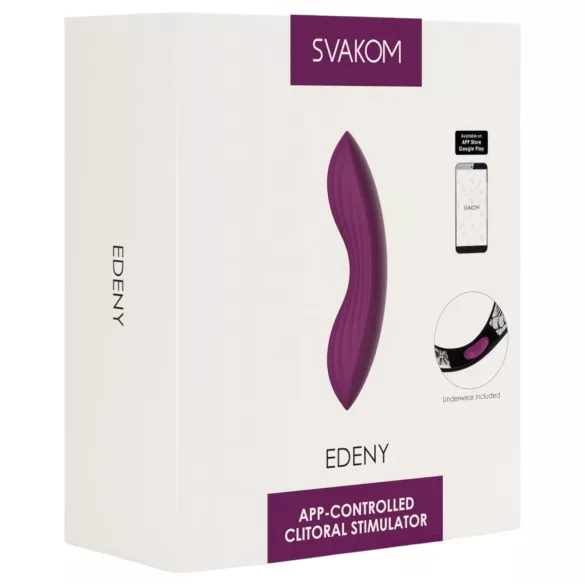 Svakom Edeny - App-controlled knicker vibrator (purple)