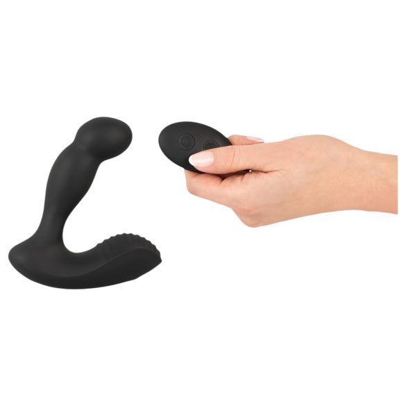 Rebel - Rechargeable Remote-Controlled Prostate Vibrator (Black)