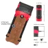 WYNE 04 - cordless vibrating and sucking masturbator (brown)