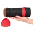WYNE 04 - cordless vibrating and sucking masturbator (brown)