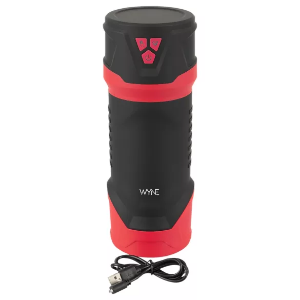 WYNE 04 - cordless vibrating and sucking masturbator (brown)