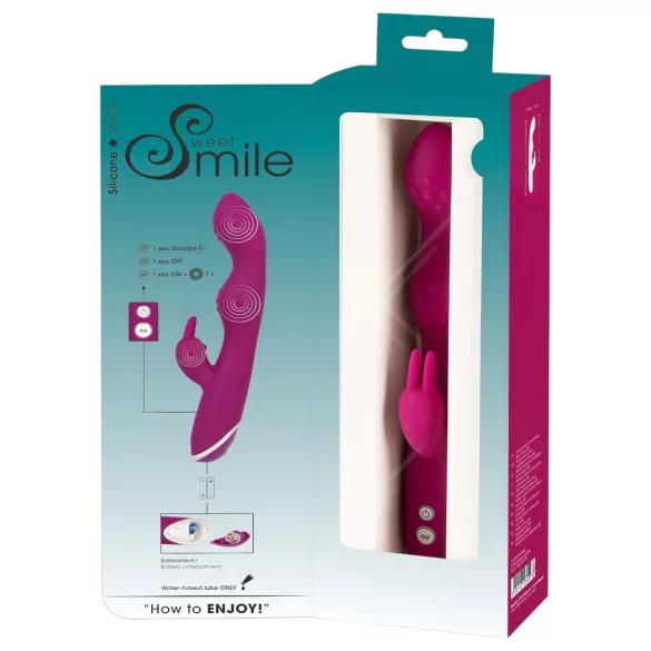 SMILE - Flexible G-Spot & Clitoral Vibrator with Dual Arms (Purple)