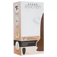 Naked Addiction Rotating Vibrator (18cm) - Natural Finish