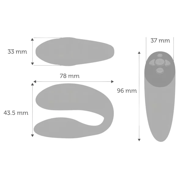 We-Vibe Chorus - App-controlled couple’s vibrator (orange)