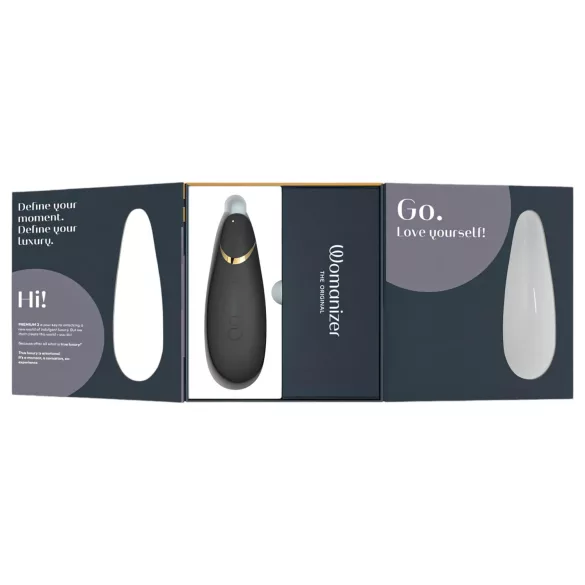 Womanizer Premium 2 - Air Pleasure Black Clitoral Stimulator