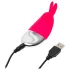 Happyrabbit Red Rechargeable Clitoral Vibrator - Battery Powered