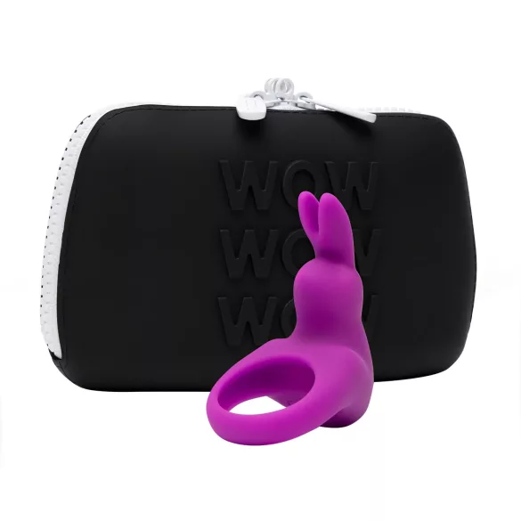 Happyrabbit Pleasure Pack - Vibrating Ring with Storage (Purple)