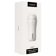 Svakom Robin - rechargeable masturbator (white)