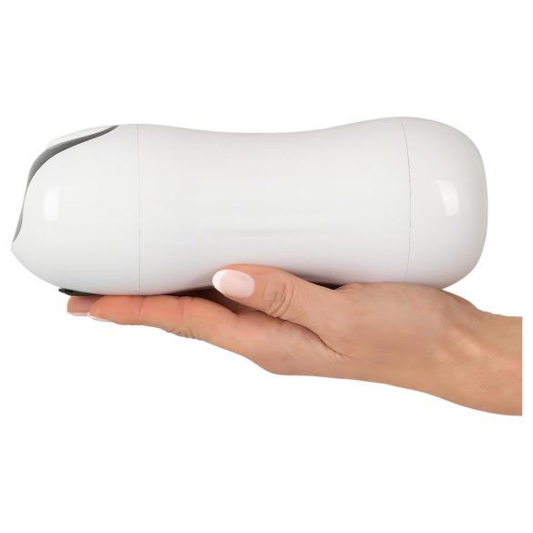 STROKER - Rechargeable, Suction-Vibrating Masturbator (White)
