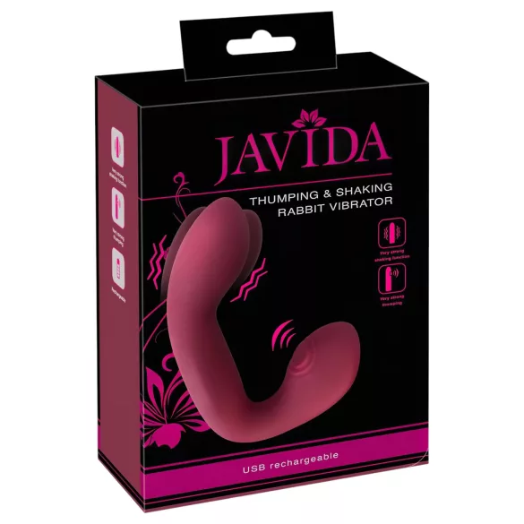 Javida Thumping - Pulsating G-Spot & Clitoral Vibrator (Red)