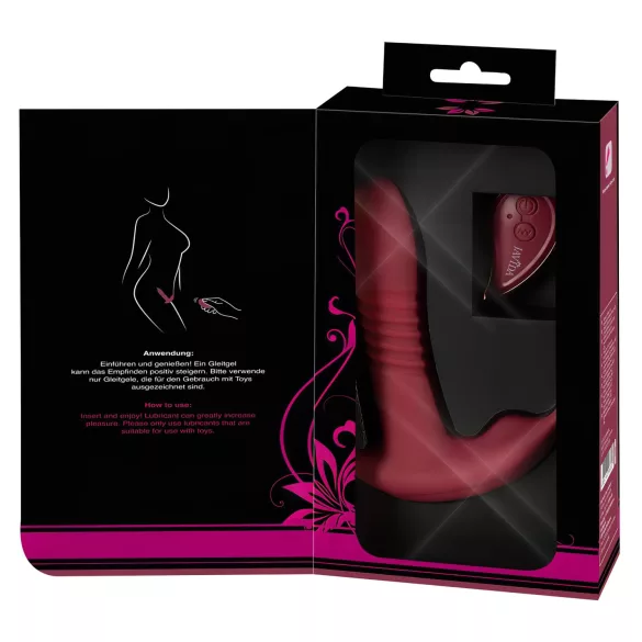 Javida RC - Wireless 3-Function Clitoral Vibrator (Red)