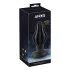 ANOS - ribbed soft butt plug - 7 cm (black)