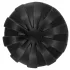 ANOS - ribbed soft butt plug - 7 cm (black)