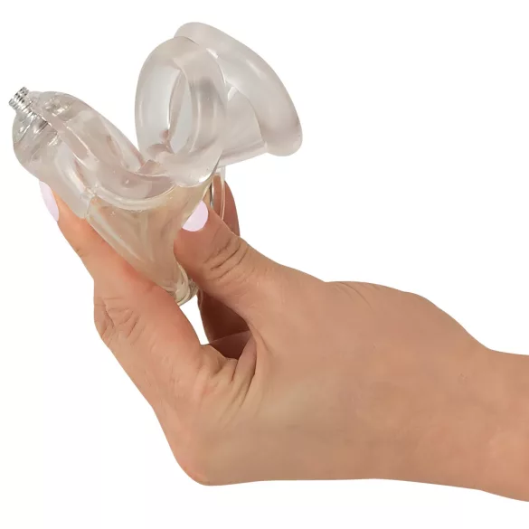 You2Toys Piss Play Sleeve - Penis Sleeve with Outlet Tube (Transparent)
