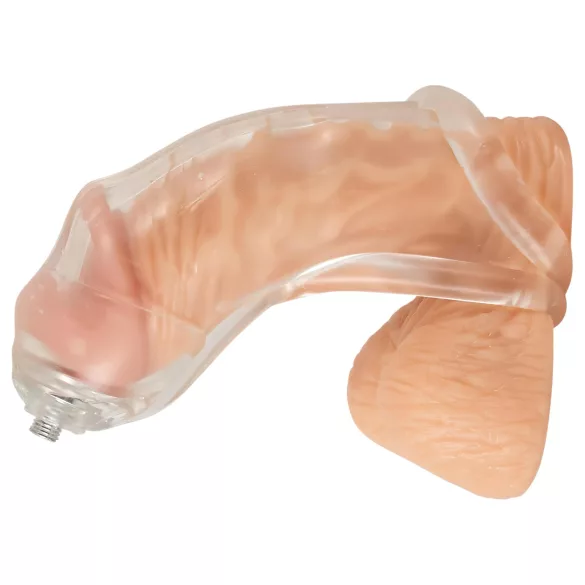 You2Toys Piss Play Sleeve - Penis Sleeve with Outlet Tube (Transparent)