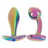 ANOS Metal Rainbow - Metal Anal Plug Set (2-piece)