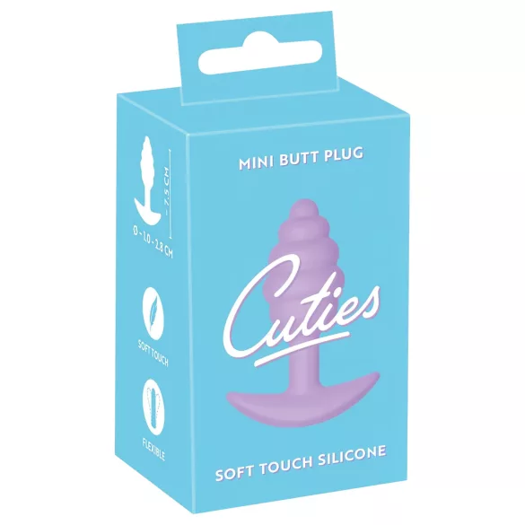 Cuties Mini Butt Plug - silicone anal plug (purple, 2.8 cm)