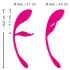 SMILE - wearable rechargeable vibrating love egg with remote control (pink)