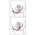 SMILE - wearable rechargeable vibrating love egg with remote control (pink)