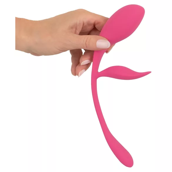 SMILE - wearable rechargeable vibrating love egg with remote control (pink)