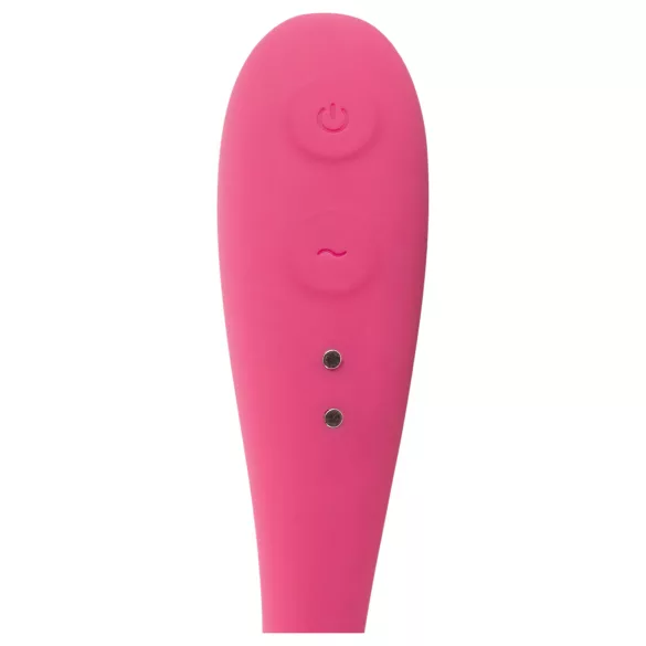 SMILE - wearable rechargeable vibrating love egg with remote control (pink)