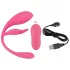 SMILE - wearable rechargeable vibrating love egg with remote control (pink)