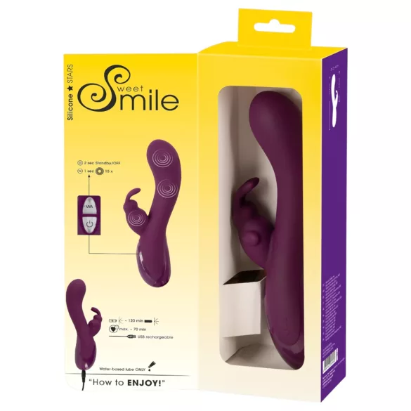 SMILE - Rechargeable 3-Motor, Clitoral Arm Vibrator (Purple)