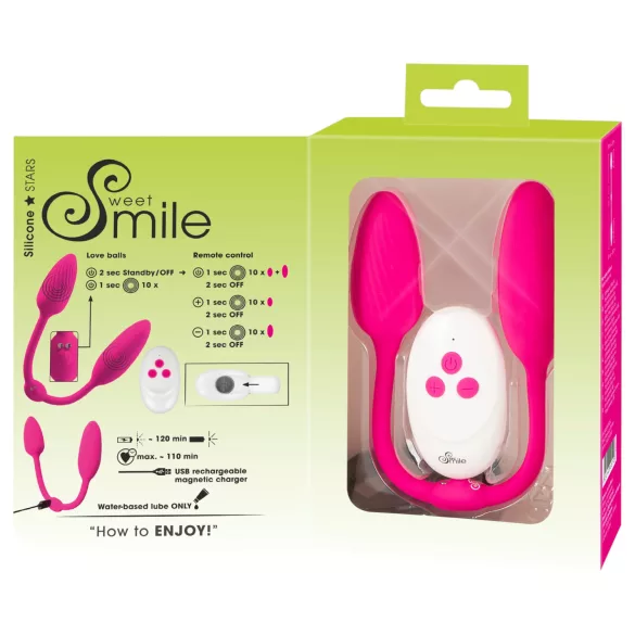 Sweet Smile - RC Double Kegel Balls (pink)