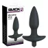 Black Velvet Vibrating Anal Plug - Medium
