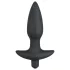 Black Velvet Vibrating Anal Plug - Medium