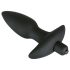 Black Velvet Vibrating Anal Plug - Medium