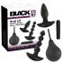 Black Velvet 4-Piece Anal Vibrator Set
