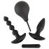 Black Velvet 4-Piece Anal Vibrator Set