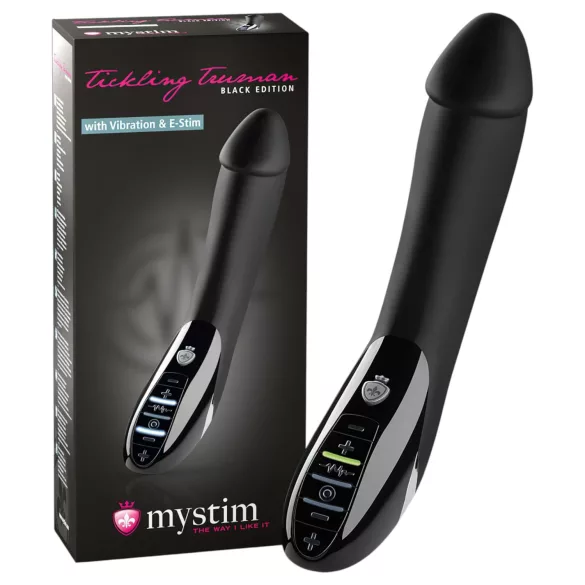 mystim Tickling Truman - Electro-Stimulating Vibrator (Black)