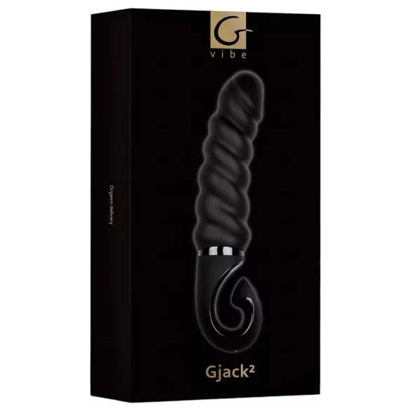 Gvibe G-jack 2: Rechargeable, Waterproof Silicone Vibrator (Black)